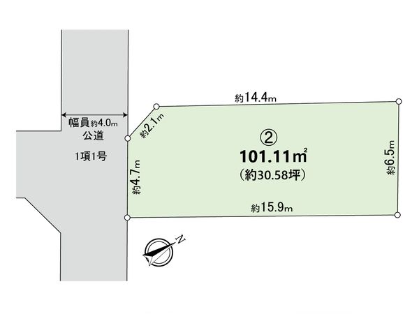 福島町2丁目 2区画 区画図 福島町2丁目 2区画 区画図