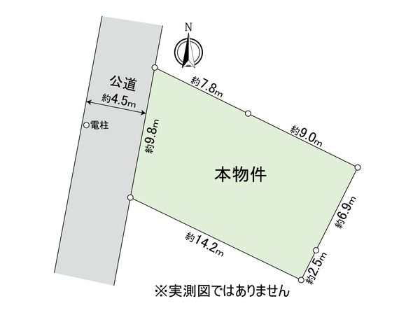 八幡1丁目 土地 区画図