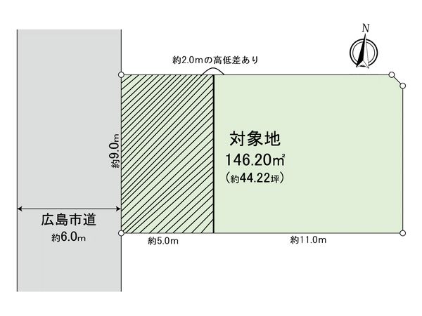 牛田早稲田三丁目古家付土地 区画図 牛田早稲田三丁目古家付土地 区画図