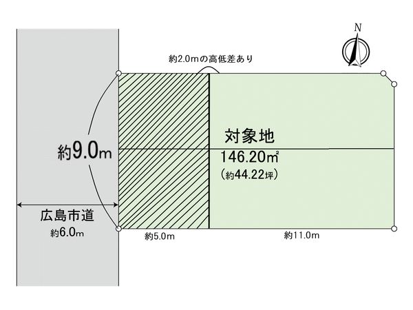牛田早稲田三丁目古家付土地 区画図 牛田早稲田三丁目古家付土地 区画図