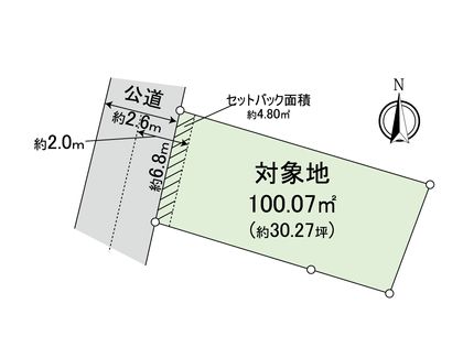 江波東1丁目 土地 区画図