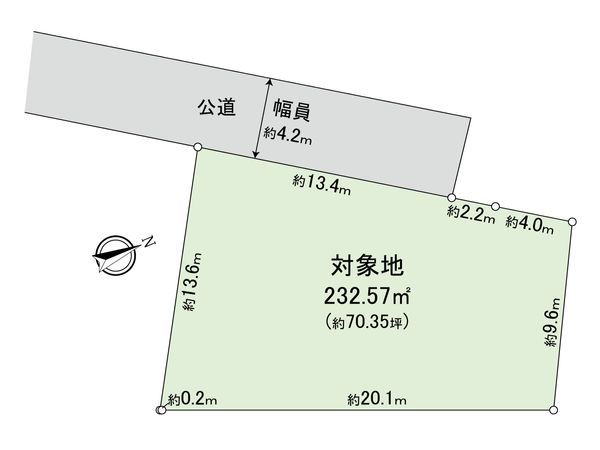 中野六丁目 土地 区画図 中野六丁目 土地 区画図