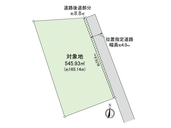 熊野町東山 古家付土地 区画図