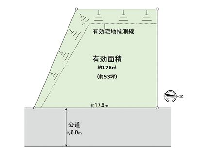 瀬戸ハイム二丁目 古家付土地 区画図