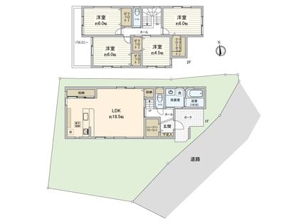 仁保1丁目 新築戸建 間取図(平面図)