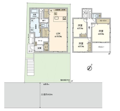 城ケ丘 新築戸建A棟 間取図(平面図)