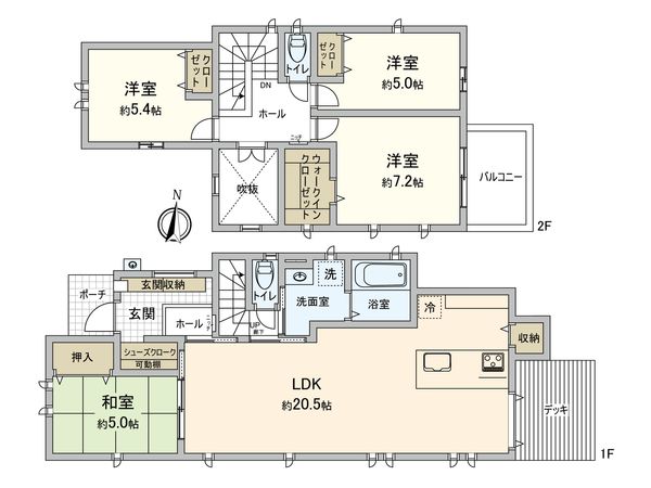 堀越三丁目 新築戸建 間取図(平面図)
