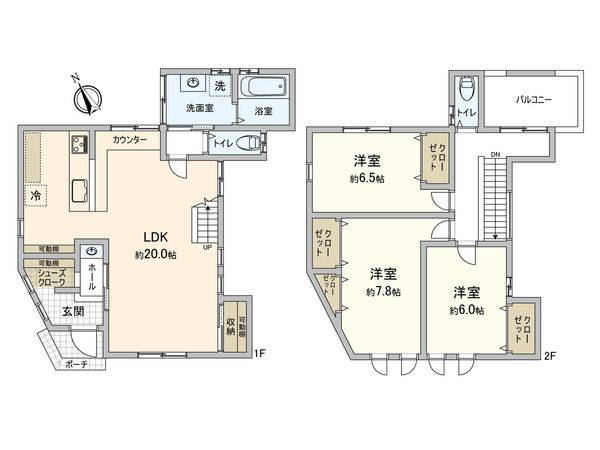 中溝2-5 戸建 間取図(平面図)