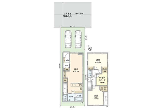 リノリノタウン南観音 A棟 間取図(平面図) リノリノタウン南観音 A棟 間取図(平面図)
