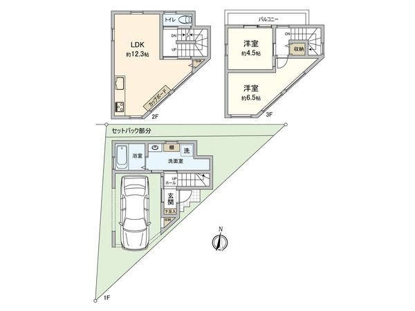 安芸郡府中町宮の町4丁目 間取図(平面図)