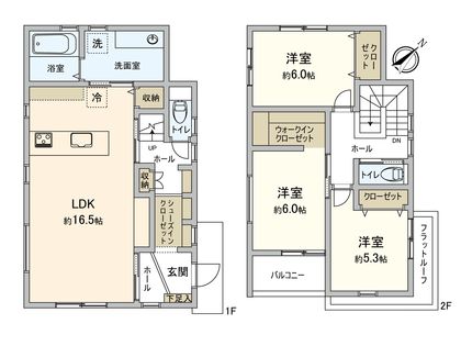 鹿籠二丁目 新築戸建 間取図(平面図)