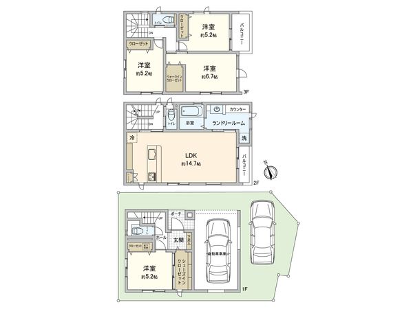 矢賀一丁目 NO.1 間取図(平面図) 間取図(平面図)