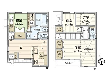 矢賀一丁目 戸建 間取図(平面図)