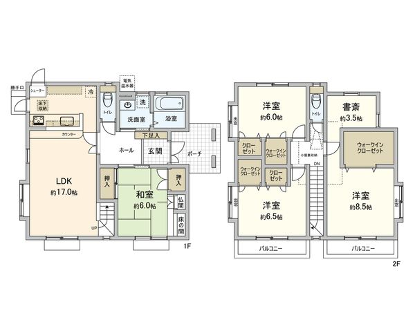 中山新町3丁目 戸建 間取図(平面図) 中山新町3丁目 戸建 間取図(平面図)