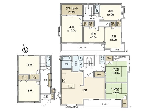 石神 戸建 間取図(平面図) 石神 戸建 間取図(平面図)