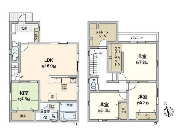 楠那町 戸建 間取図(平面図) 楠那町 戸建 間取図(平面図)