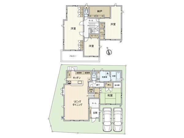 牛田東4丁目 戸建 間取図(平面図)