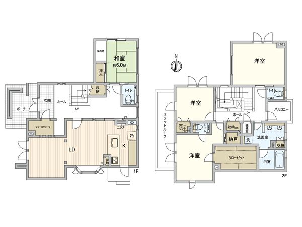 仁保南一丁目 戸建 間取図(平面図) 仁保南一丁目 戸建 間取図(平面図)