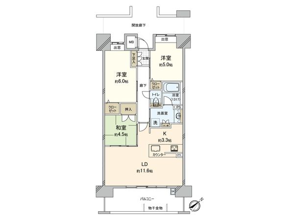 クラース二葉の里テラス 間取図(平面図)