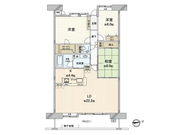 フローレンス光町グランドアーク 間取図(平面図)