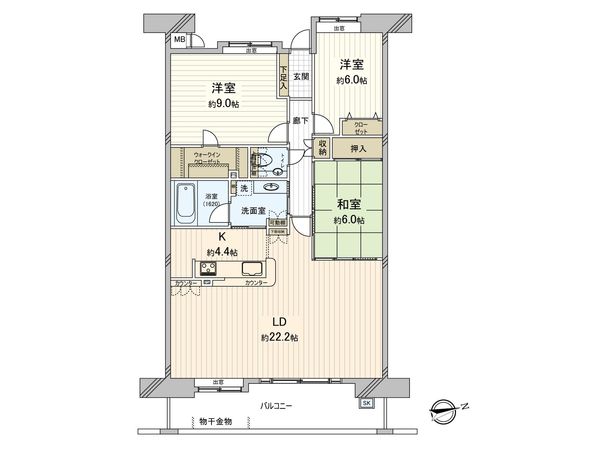 フローレンス光町グランドアーク 間取図(平面図)