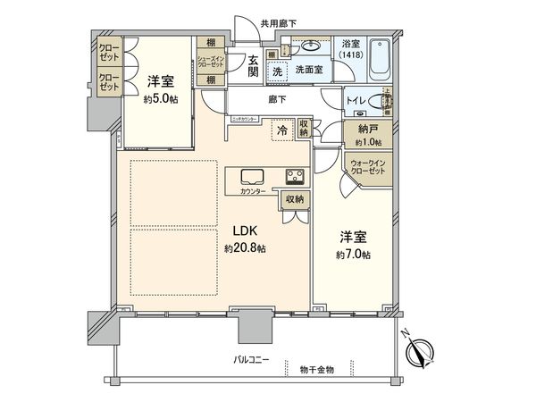 シティタワー広島 間取図(平面図) シティタワー広島 間取図(平面図)