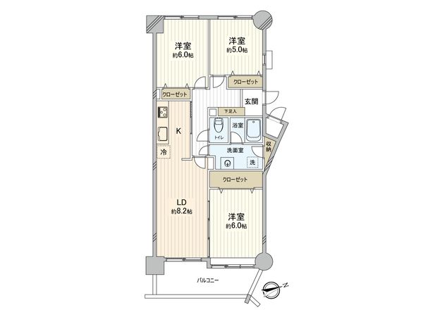 ダイアパレス海田 間取図(平面図) ダイアパレス海田 間取図(平面図)