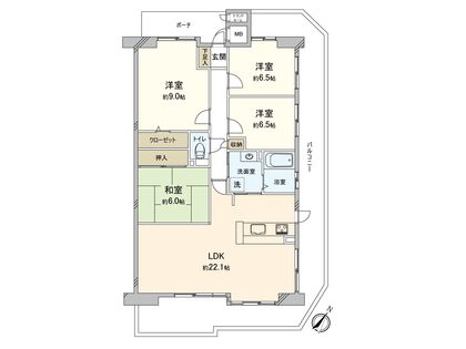 ヴェルディ府中ガーデンヒルズ 間取図(平面図)