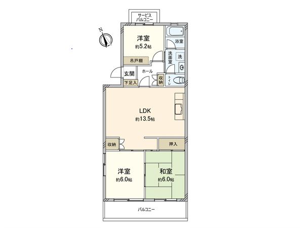 エメラルドマンション府中南 間取図(平面図) 間取図(平面図)