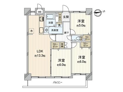 フローレンス海田・月見町 間取図(平面図)