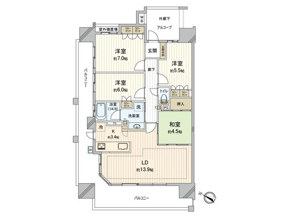 間取図(平面図)