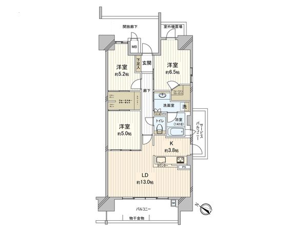 Belles戸坂パークアヴェニュー 間取図(平面図) 間取図(平面図)
