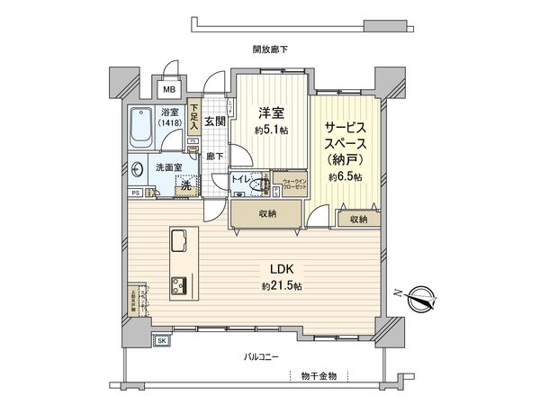 セントエクシア府中浜田 間取図(平面図) セントエクシア府中浜田 間取図(平面図)
