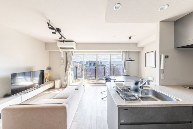 デュオヒルズ比治山レジデンス リビング