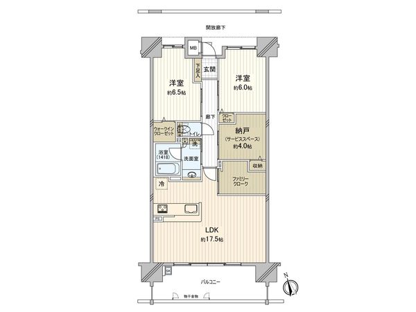ヴェルディ天神川駅前 間取図(平面図)