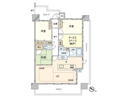 フローレンス海田プレステージ 間取図(平面図)