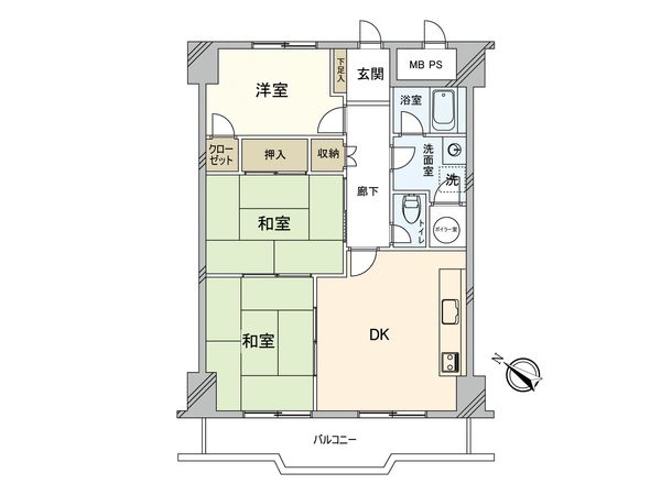 シャンボール広交 間取図(平面図)