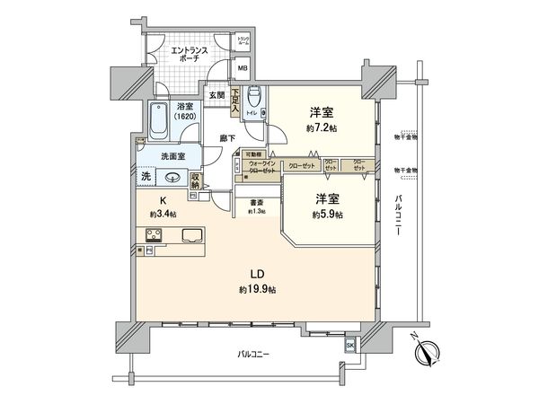 アンヴェール比治山公園 間取図(平面図) アンヴェール比治山公園 間取図(平面図)