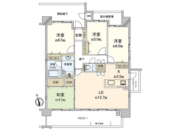 Belles広島ボールパークテラス 間取図(平面図) Belles広島ボールパークテラス 間取図(平面図)