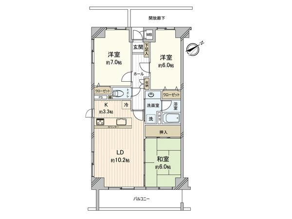 ダイアパレス矢野駅前 間取図(平面図) ダイアパレス矢野駅前 間取図(平面図)