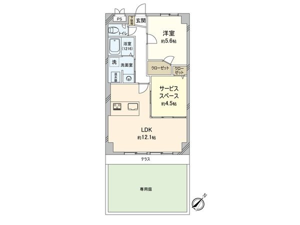 サンライズ曙 間取図(平面図) サンライズ曙 間取図(平面図)