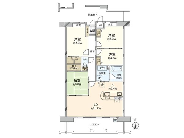 ヴェルディ海田伍番館 間取図(平面図) 間取図(平面図)