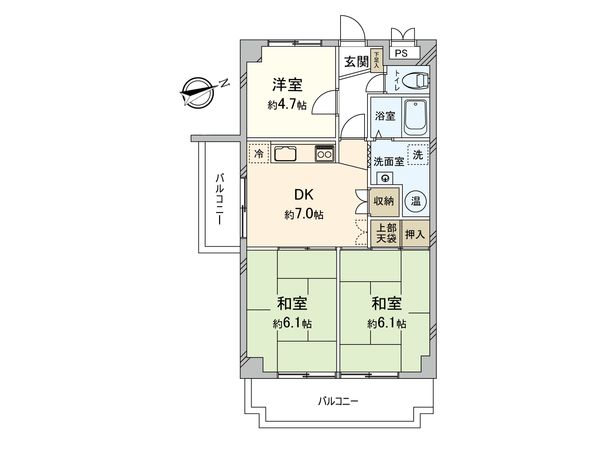 サンライズ曙 間取図(平面図)