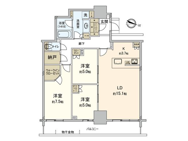 グランクロスタワー広島 間取図(平面図)
