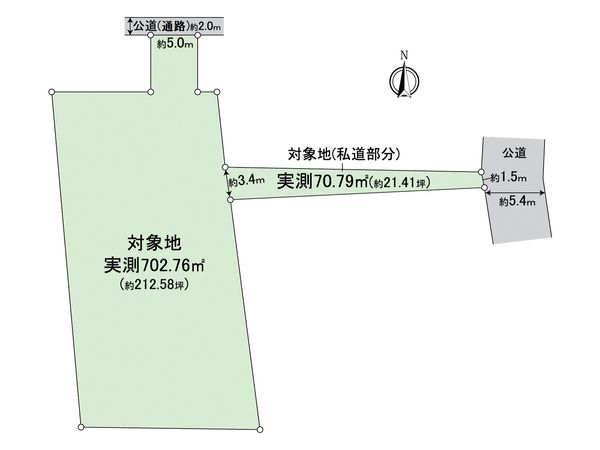 上富井土地 区画図