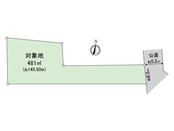 上富井土地 区画図