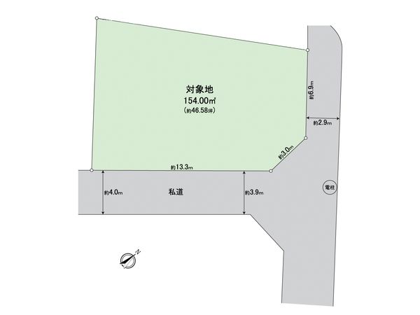 西阿知町土地 区画図 区画図