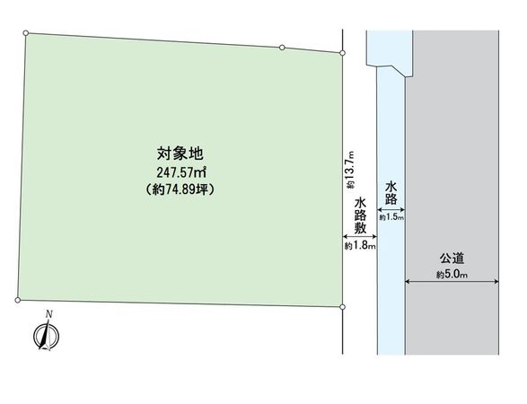 大安寺中町土地 区画図 大安寺中町土地 区画図