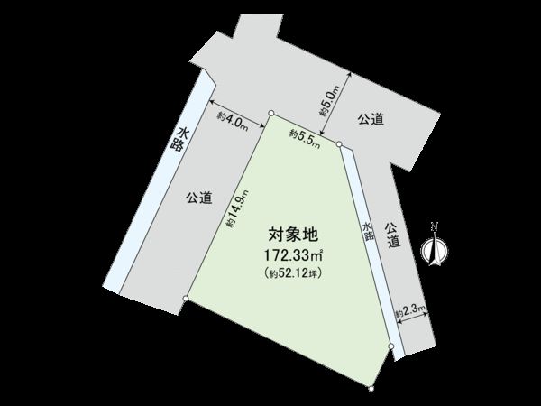 西中新田土地 区画図 西中新田土地 区画図