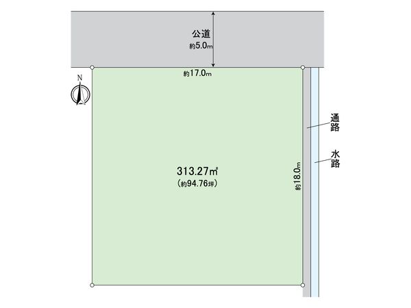 野田三丁目土地 区画図